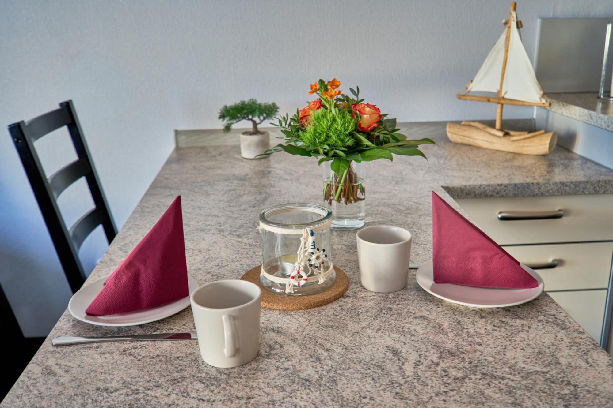 Frische Brise Ferienwohnung Mit Meerblick Cuxhaven Eksteriør billede
