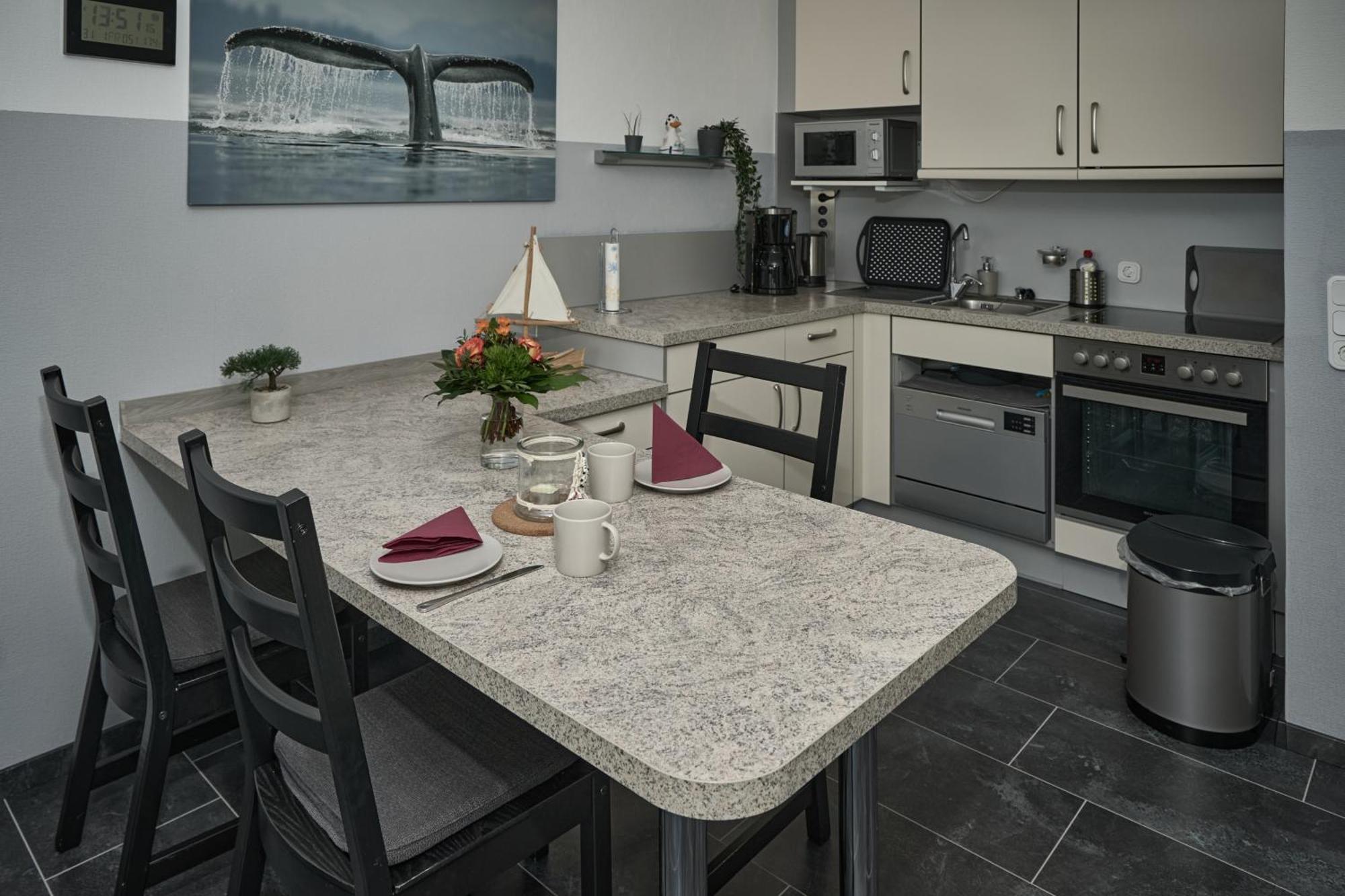 Frische Brise Ferienwohnung Mit Meerblick Cuxhaven Eksteriør billede